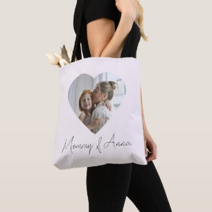 Mom Custom Name & Photo   Personalized Tote Bag