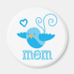 mom cute birdy magnet