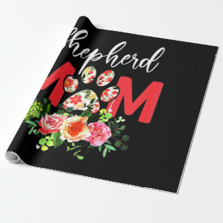Mom Cute German Shepherd Wrapping Paper