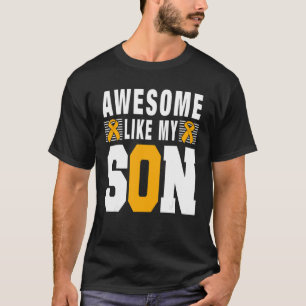 Mom Dad Awesome Like My Son Albinism Awareness Yel T-Shirt