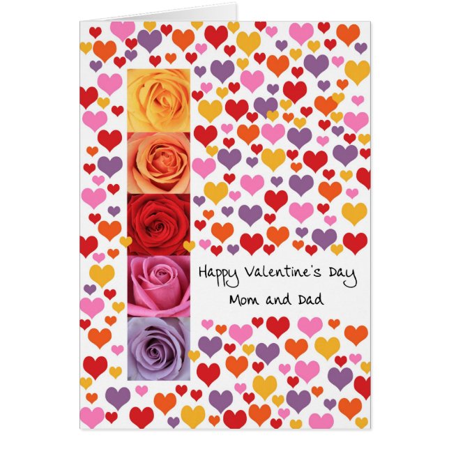 Mom & Dad Coloured Valentine's Day (Front)