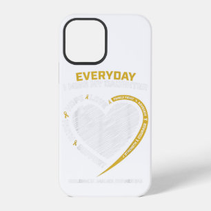 Mom Dad Gold In Memory Daughter Childhood Cancer A iPhone 12 Pro Case