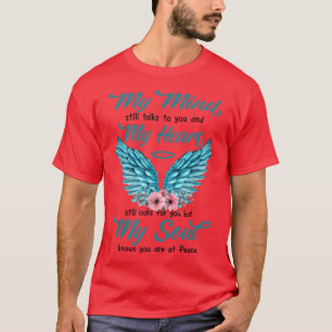 Mom Dad In Heaven My Minds Still Talks To You Memo T-Shirt