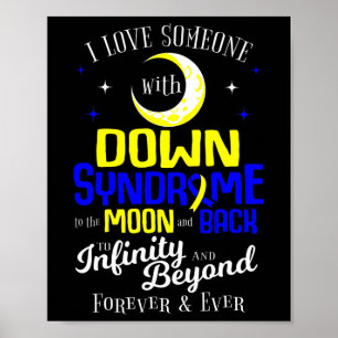Mom Dad Love World Down Syndrome Day Women Kids Poster