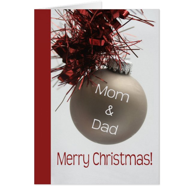 Mom & Dad Merry Christmas card (Front)