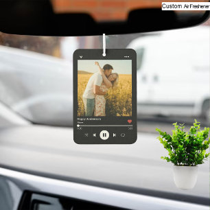 Mom & Dad Modern Anniversary Photo Music Player Air Freshener