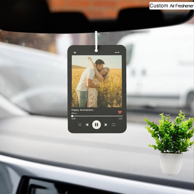 Mom & Dad Modern Anniversary Photo Music Player Air Freshener (Mom & Dad Modern Anniversary Photo Music Player Air Freshener)