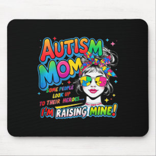 Mom Dad Parents Autism Awareness Mouse Pad