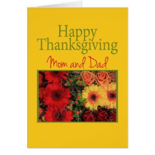 Mom & Dad   Thanksgiving Card