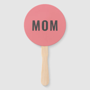 Mom Dad Wedding Photo Prop Paddles Hand Fan