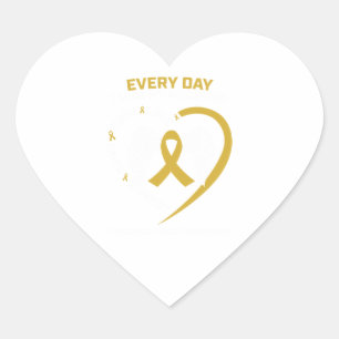 Mom Dad Women In Memory Daughter Childhood Cancer Heart Sticker
