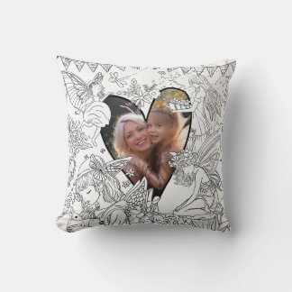 Mom Daughter| Fairy Color in Photo Cushion