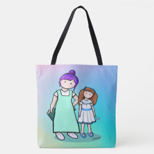 Mom & Daughter Tote Bag