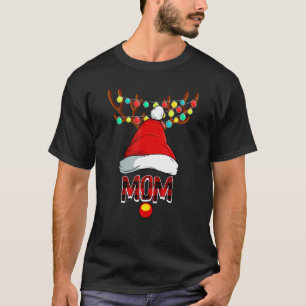 Mom Deer Matching Family Christmas Costume Reindee T-Shirt