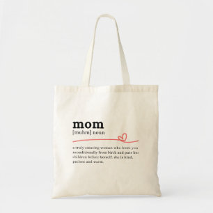 Mom Definition – Minimalist Gift for Mom Tote Bag
