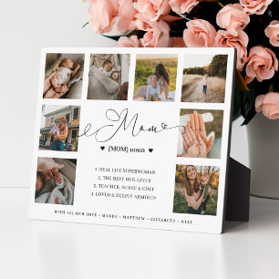 Mom Definition Mother's Day Photo Collage Keepsake Plaque