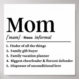 Mom definition poster