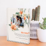 Mom Definition | Tropical Floral Photo<br><div class="desc">Modern photo block for mom. Featuring pretty tropical florals and greenery with a sweet definition of what a Mom is. She gave birth to you, she fed you, she picked you up from awful middle school dances; make sure to show her how thankful you are! Photo blocks are not only...</div>