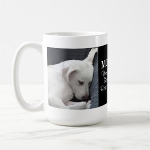 Mom Deserves Some Rest Time Cute White Puppy Dog Coffee Mug