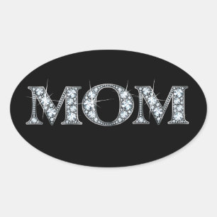 MOM Diamond Bling Sticker