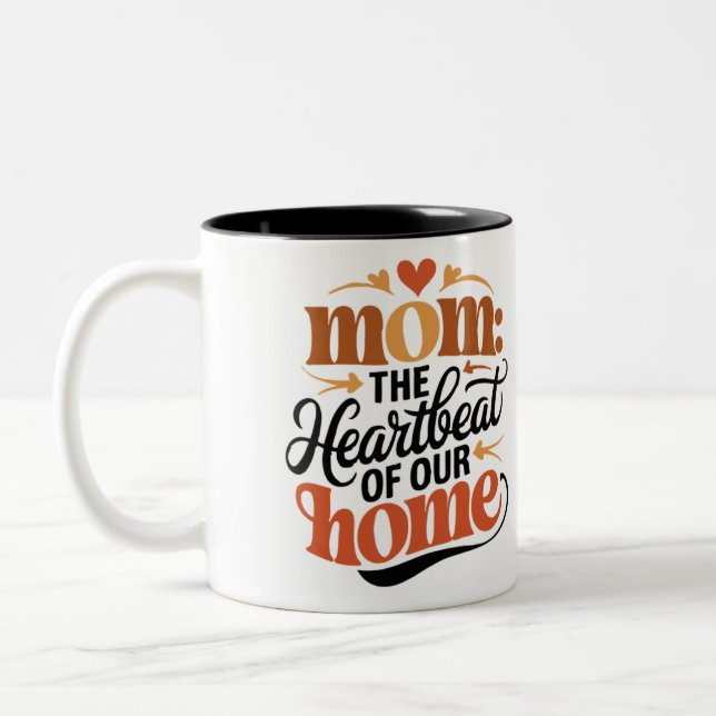 Mom Duty Two-Tone Coffee Mug (Left)