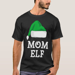 Mom Elf Christmas Matching Family Pj Pajama Xmas  T-Shirt