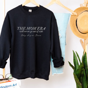 Mom Era Sweater Custom Name Gift for Mom