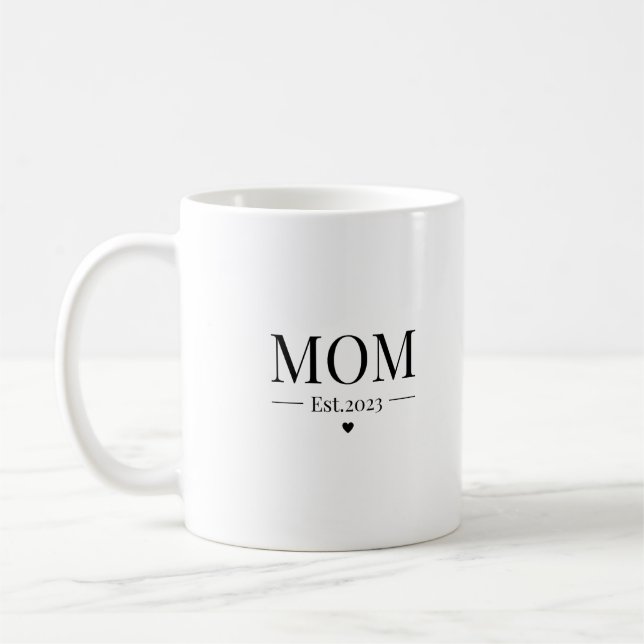 Mom Est 2023 Mother's day Gift Coffee Mug (Left)