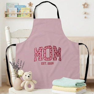 Mom Est 2026 Custom Mom Personalized Mother’s Day  Apron