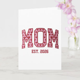 Mom Est 2026 Custom Mom Personalized Mother’s Day  Card