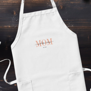 ‘MOM, EST.’ Personalized, Proud MOM´S Long Apron