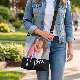 Mom Est. Photo Gift Crossbody Bag