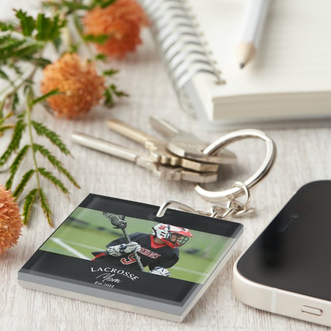  Mom Est. Photo Gift Keychain (Front Right)
