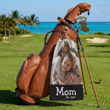 Mom Est Saying White Fun Whimsical Font Photo