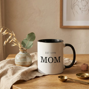 Mom Est Year Timeless Motherhood Milestone Mug