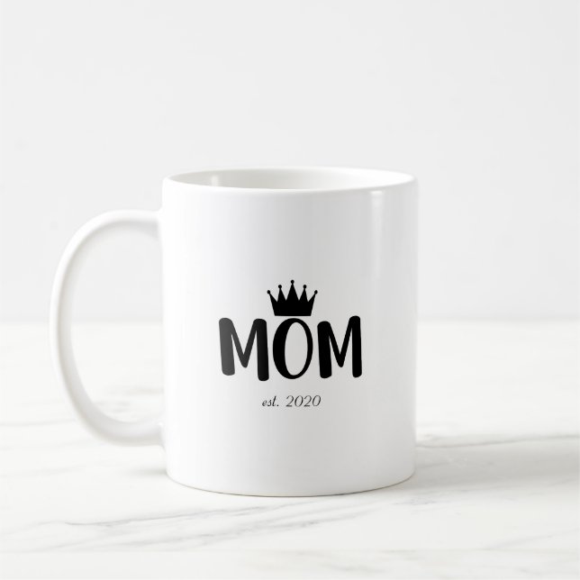 Mom Established 2020 | Custom Coffee Mug (Left)
