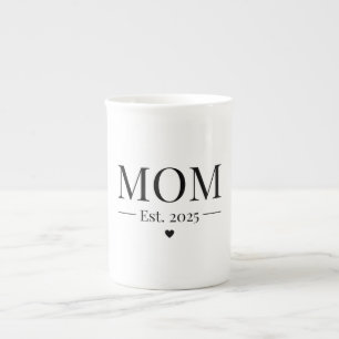 Mom Established 2025 Bone China Mug