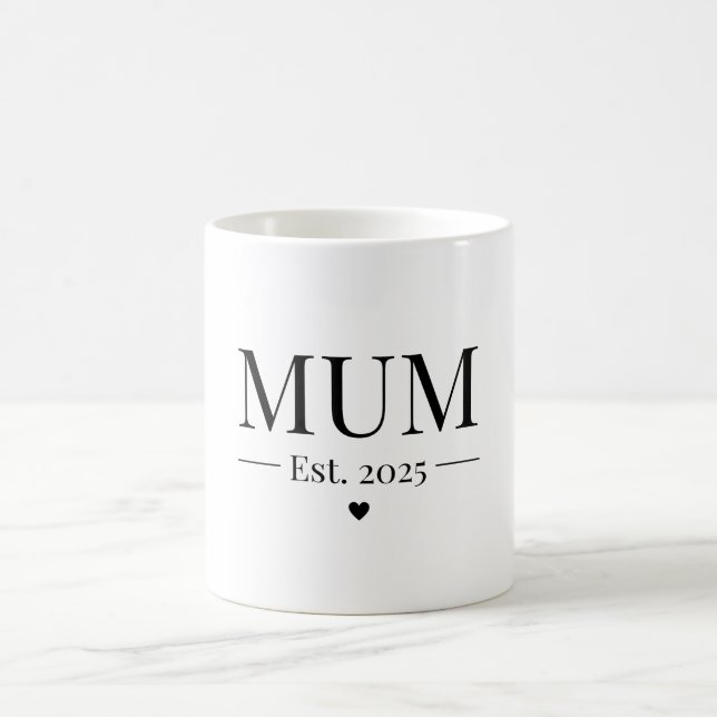 Mom Established 2025 Coffee Mug (Center)