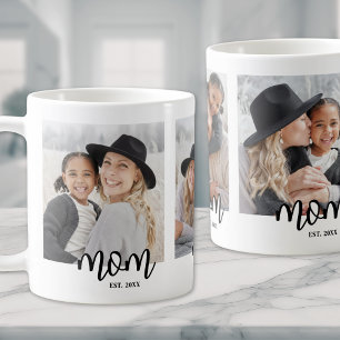 Mom Established 3 Photo Collage Coffee Mug