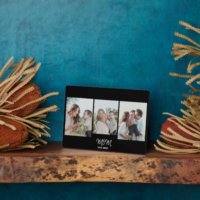 Mom Established, 3-Photo Plaque (Side)