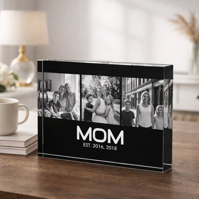 Mom Established Bold Black 3 Photo  Block (Creator Uploaded)