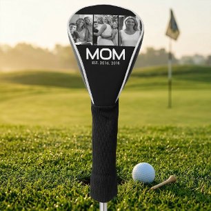 Mom Established Bold Black 3 Photo  Golf Head Cover