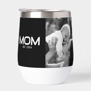 Mom Established Bold Black White Photo