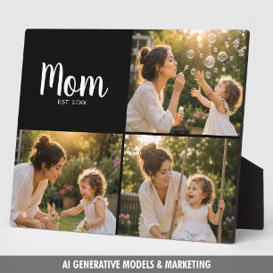 Mom Established Cherished Photo Moments Plaque