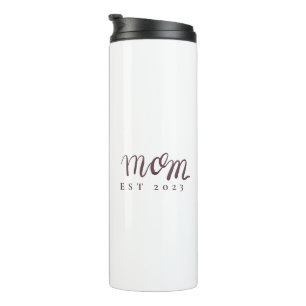 Mom Established Custom Name New Mom Gift Two-Tone  Thermal Tumbler
