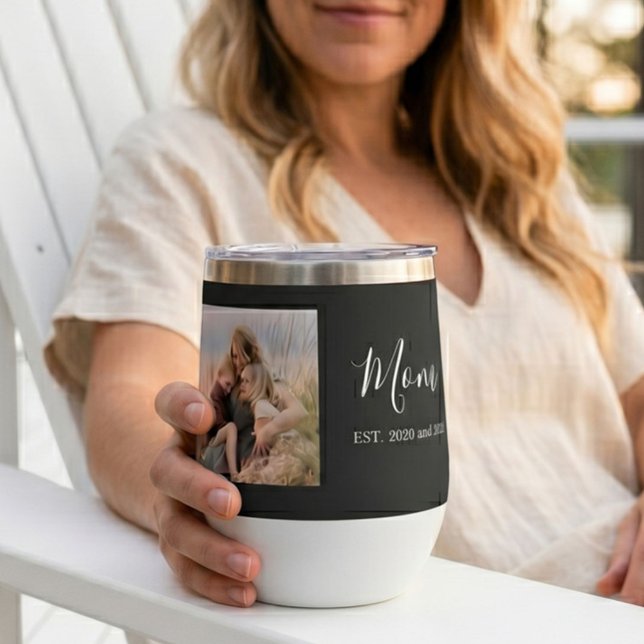 Mom Established Elegant Photo Script Black (Creator Uploaded)