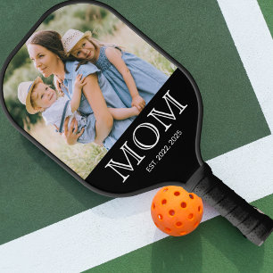 Mom Established Fun Photo Pickleball Paddle