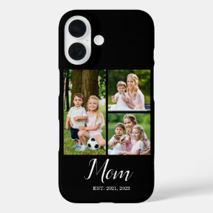 Mom Established Modern 3 Photo iPhone 16 Case