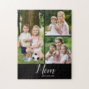 Mom Established Modern 3 Photo  Jigsaw Puzzle