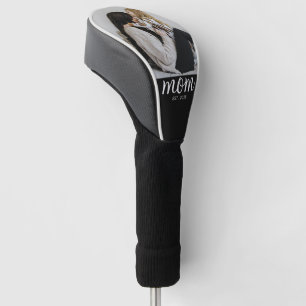 Mom Established Modern Script Photo Golf Head Cover